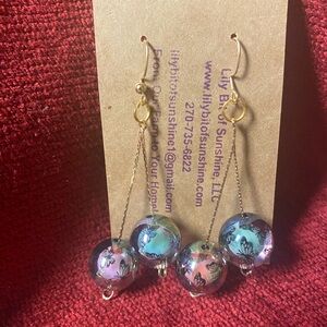 Drop Butterfly Earrings